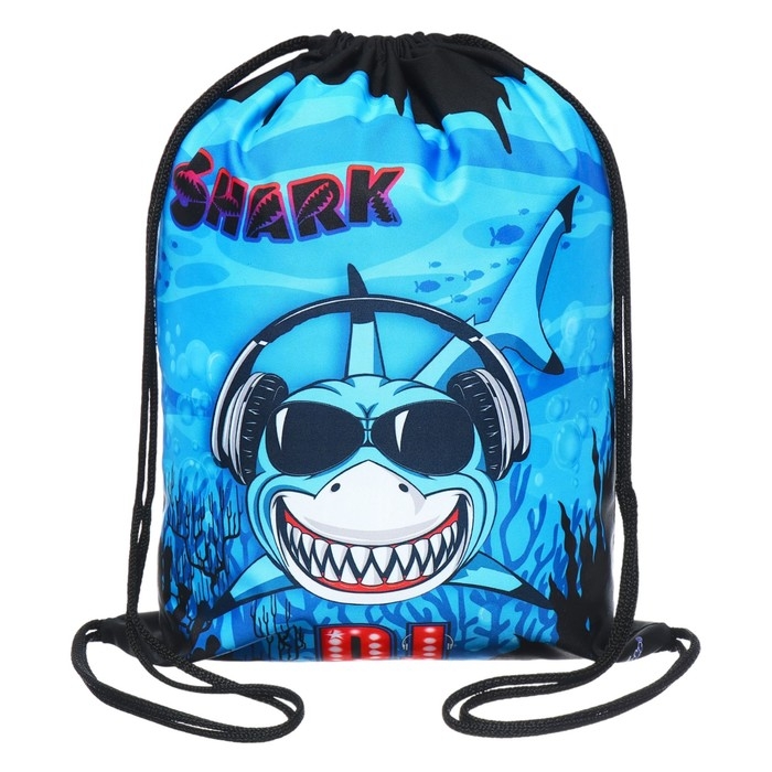 Мешок для обуви 420 х 330 мм, Оникс МО-20,  Мешок для обуви 420 х 330 мм, Оникс МО-20, "Акула DJ"