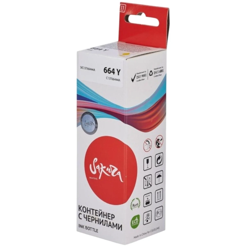 Чернила Sakura C13T66444A (664 Y) жел. для Epson L100/200/300