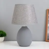 Лампа настольная &laquo;Джия&raquo; 1&times;40 Вт Е14 серый 22&times;22&times;34 см