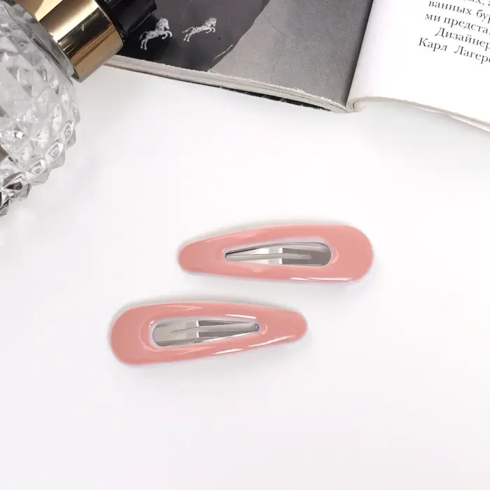 Невидимки для волос «Венера», набор 2 шт., стиль, 5 см, розовые