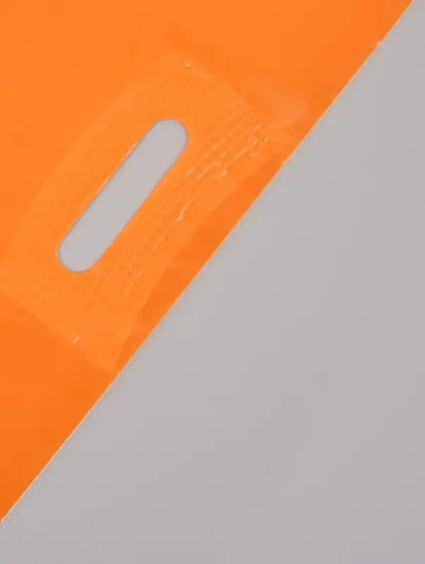 Пакет полиэтиленовый с вырубной ручкой, персиковый 40&times;50 см, 60 мкм