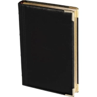 Ежедневник полудатированный А5+, 208л, BOSS черный 3-404/267