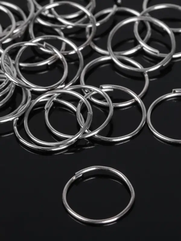 Кольцо соединительное 0.7&times;12 мм (набор 50 г, &plusmn;360 шт.) СМ-995, цвет серебро