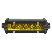 Фара (балка) светодиод. однорядная, 3LED, желтый дальний свет, 4.5Вт, 108x30x47мм, 12/24В