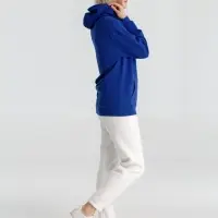 Толстовка с капюшоном унисекс Hoodie, ярко-синяя, размер XS