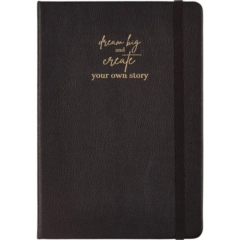 Ежедневник недатированный черный, А5 136 л., Story, ATTACHE