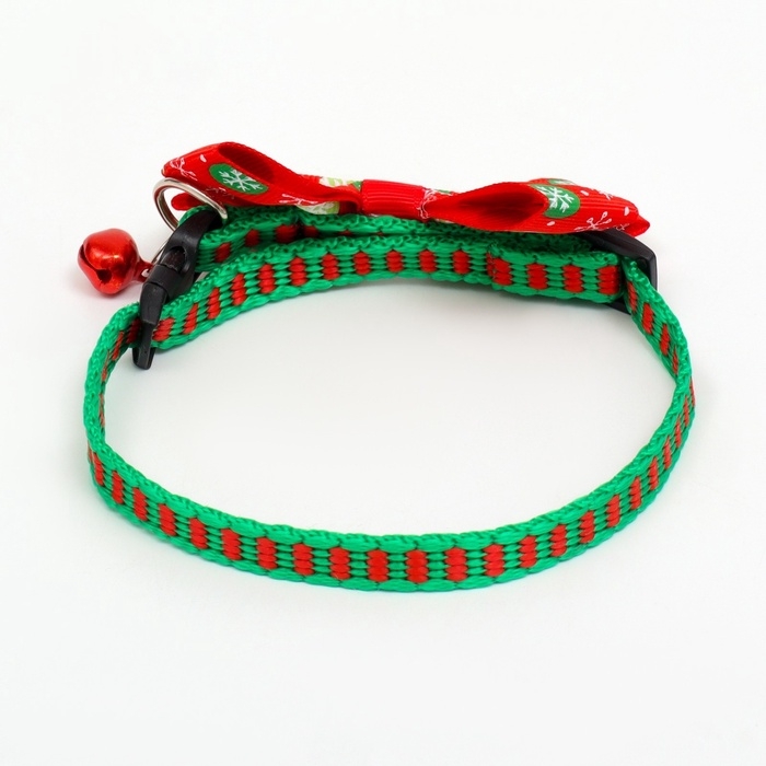 Ошейник Ошейник "Шарики", 30 х 1 см, капрон, красный