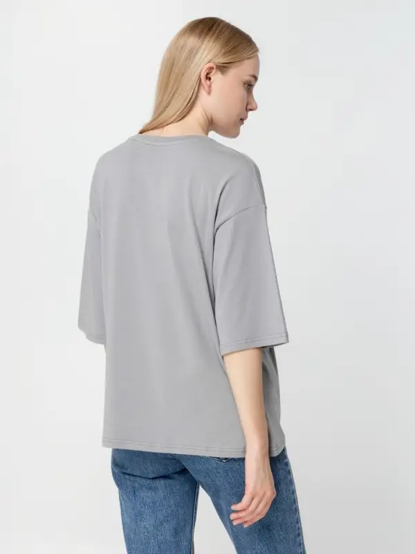 Футболка унисекс оверсайз Street Vibes, серая, размер XS/S Футболка унисекс оверсайз Street Vibes, серая, размер XS/S