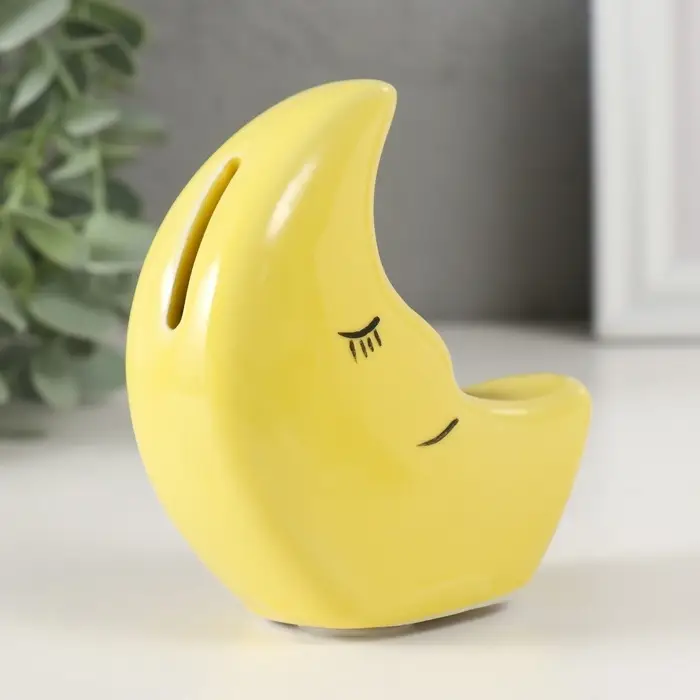 Копилка для денег &laquo;Спящий месяц&raquo;, керамика, 9.5&times;4&times;10 см