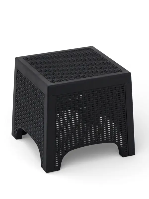 Стол садовый &laquo;Ротанг лайт&raquo;, 43.5&times;43.5&times;39.5 см, пластиковый, цвет графит