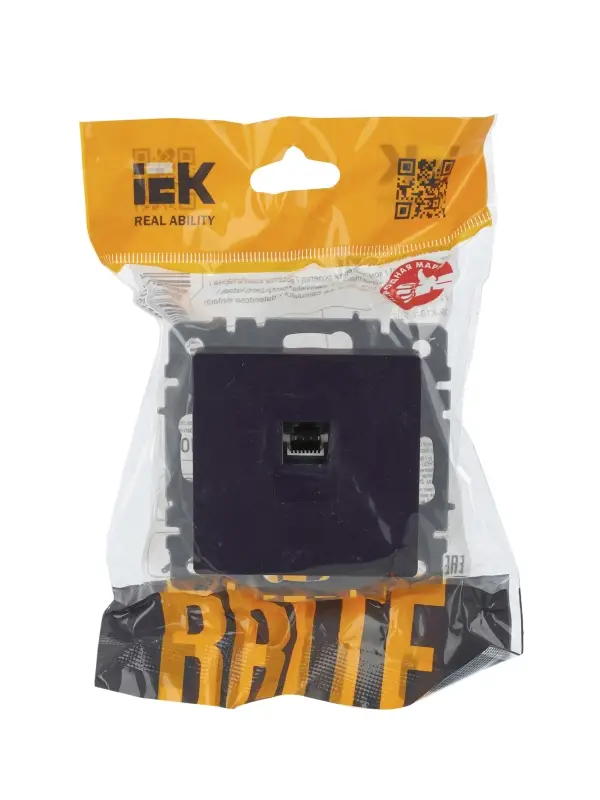 BRITE Розетка компьютерная RJ45 кат.5E РК10-БрЧ черный