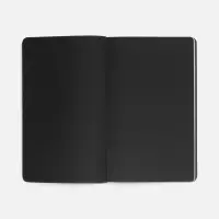 Ежедневник Trait, недатированный, черный с красным