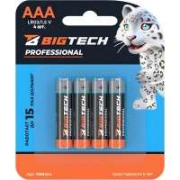 Батарейка BigTech Professional ААA/LR03 бл/4шт