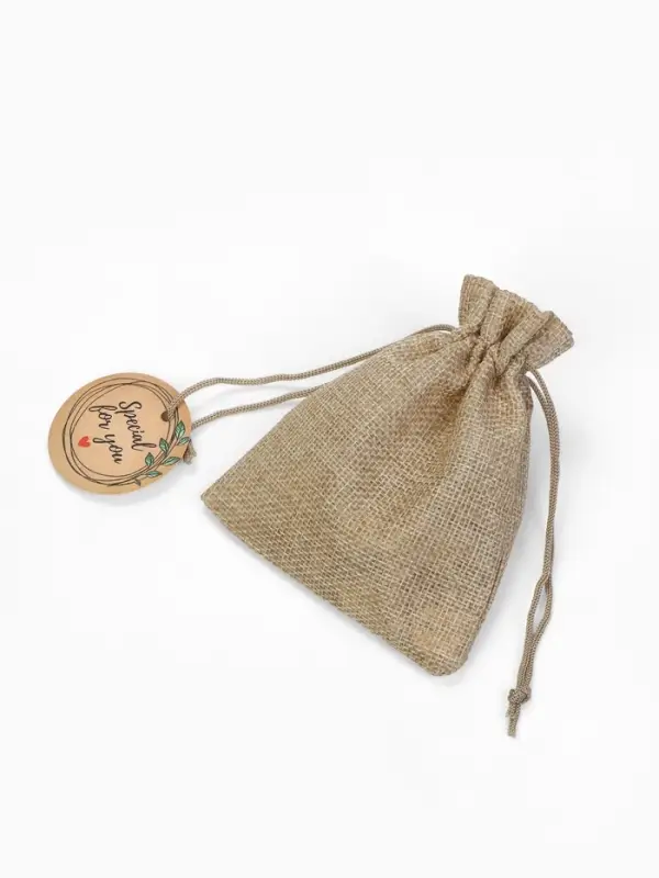 Мешочек подарочный &laquo;Для тебя&raquo;, лён, 10&times;12 см, бежевый