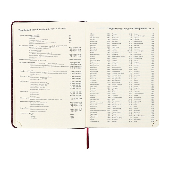 Ежедневник недатированный A5 136 листов кожзам deVENTE. Clair, твердая обложка с поролоном, перфорация, ляссе, блок 70, бордовый