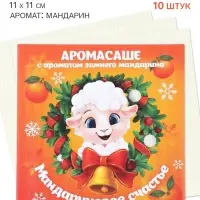 Ароматизатор для дома, в конверте, набор 10 шт. &laquo;Мандариновое счастье&raquo; 11&times;11 см