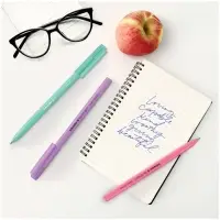 Ручка шариковая Schneider. Tops 505 F, синий стержень, узел 0.8 мм, МИКС