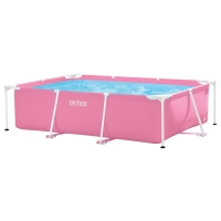 Бассейн каркасный Pink Frame Pool, 220х150х60 см, цвет розовый 28266NP