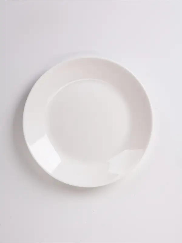 Тарелки десертные WhiteOpal, набор 6 шт., размер одной тарелки 18&times;18&times;2 см, стеклокерамика, белая