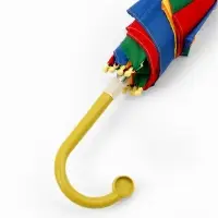 Зонт - трость детский &laquo;Радуга&raquo;, полуавтоматический, 8 спиц, R=38/43 см, d=76 см, МИКС