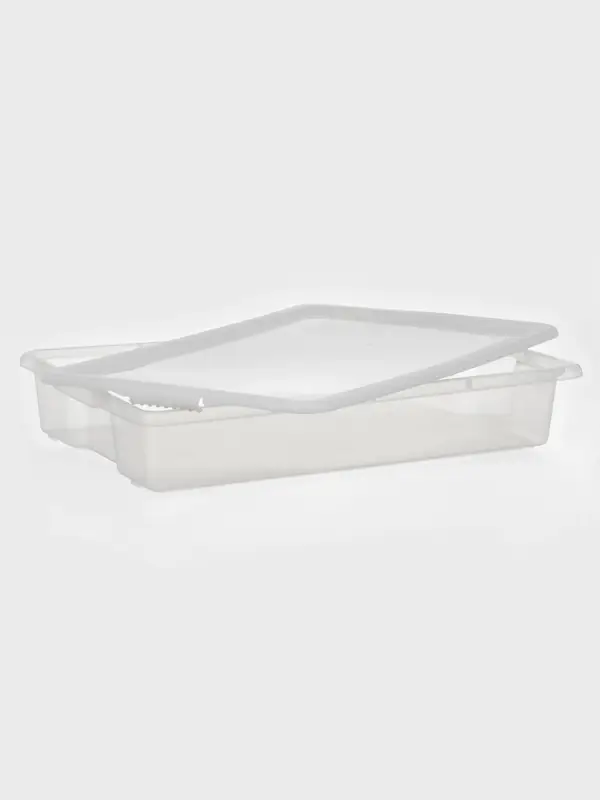 Контейнер для хранения Porter, 18 л, 66&times;42&times;12 см, с крышкой, цвет слоновая кость