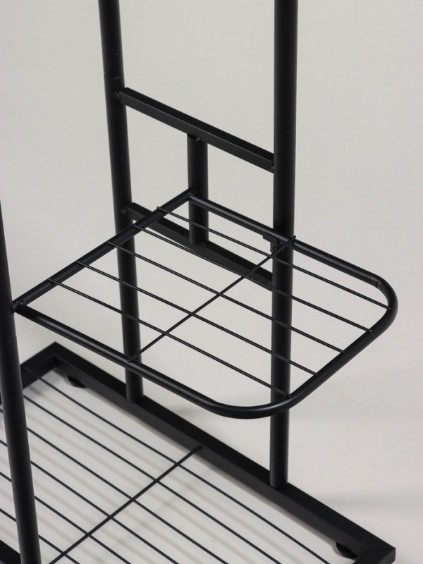 Подставка для цветов Greengo, 3 полки, 43 × 22 × 57 см, напольная, металл, чёрная Подставка для цветов Greengo, 3 полки, 43 × 22 × 57 см, напольная, металл, чёрная