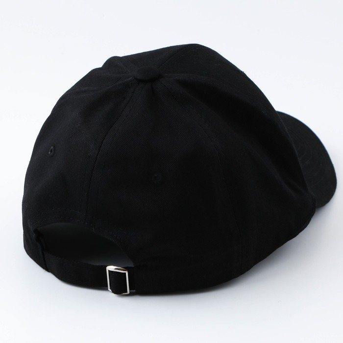 Кепка женская с кольцами, цвет чёрный, р-р 56