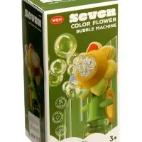 Генератор мыльных пузырей "Цветочек", световые эффекты, работает от батареек