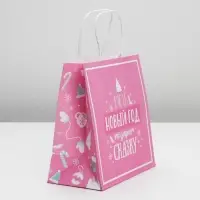 Пакет подарочный новогодний «Пусть Новый год подарит сказку», 22 х 22 х 11 см Пакет подарочный новогодний «Пусть Новый год подарит сказку», 22 х 22 х 11 см