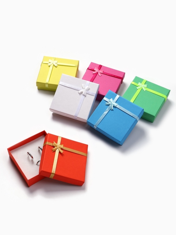 Коробочка подарочная под набор "Неон", 9*9 см, цвет МИКС