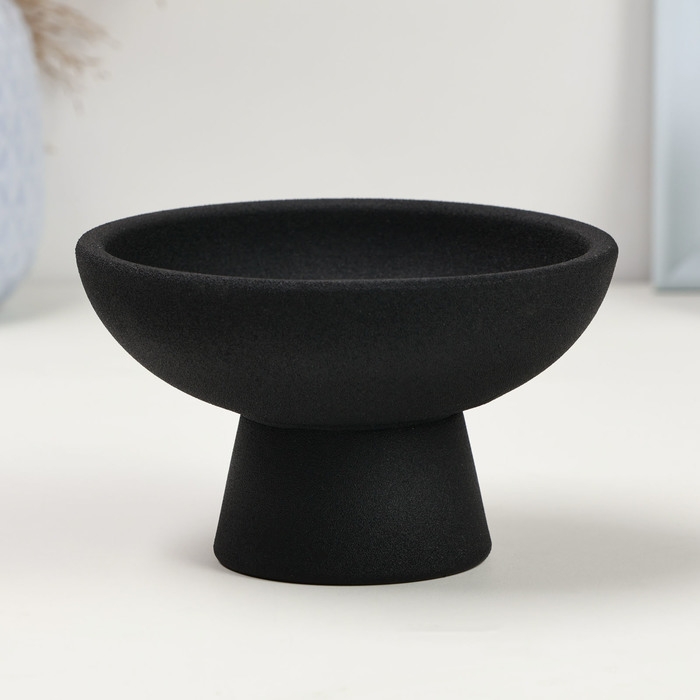 Кашпо - подставка  Кашпо - подставка "Кристофер", 13х13х8см, черное