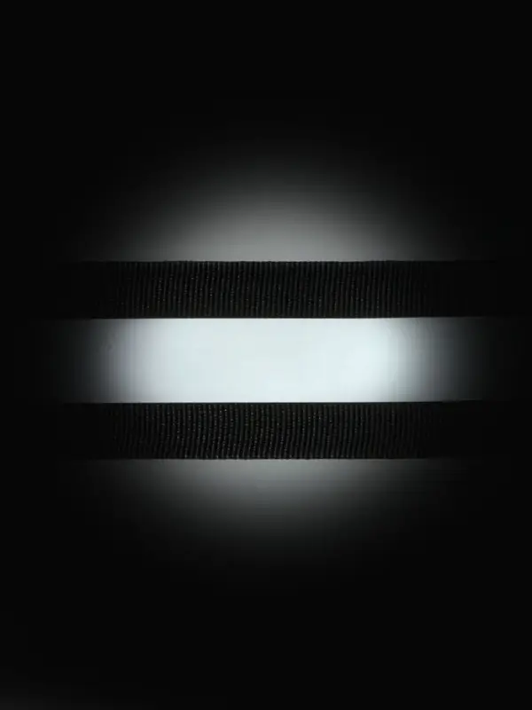 Светоотражающая лента стропа, 40 мм, 5&plusmn;1 м, чёрная