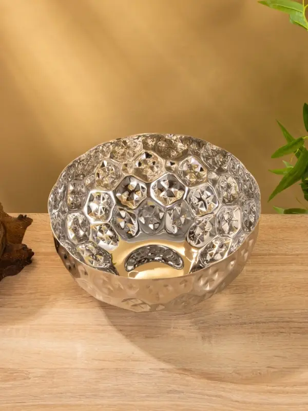 Миска гранёная, 25×25×12.5 см, нержавеющая сталь Миска гранёная, 25×25×12.5 см, нержавеющая сталь