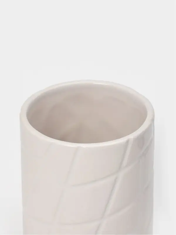 Набор для ванной "Fantasy", 2 предмета (дозатор для мыла, стакан), цвет белый