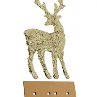 Декор новогодний Лесная мастерская &laquo;Яркий олень&raquo; золотой, 6&times;14&times;24 см
