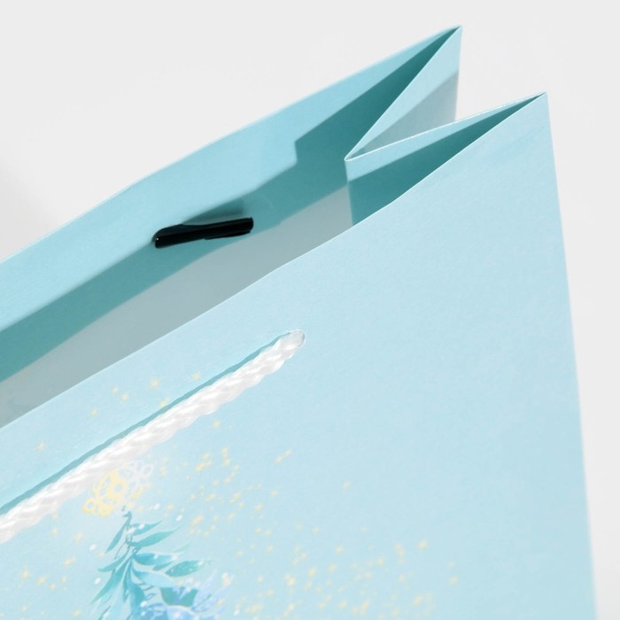 Пакет подарочный новогодний ламинированный «Ёлочка», ML 21 х 25 х 8 см