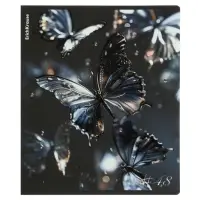 Тетрадь 48 листов в клетку, ErichKrause Glass Butterflies, 60 г/м&sup2;, МИКС