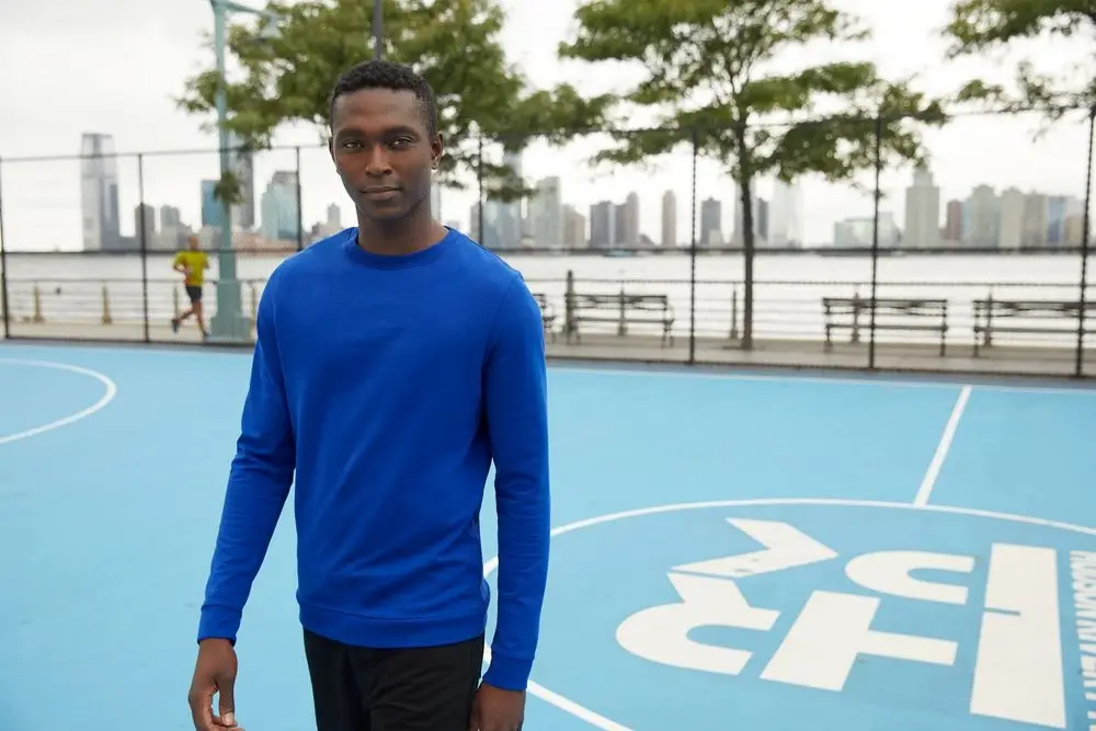 Свитшот унисекс Set In, фиолетовый меланж, размер XS