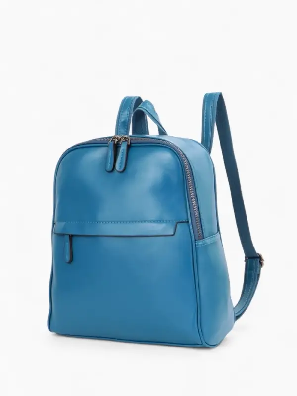 Рюкзак-сумка женский на молнии, с карманами, размер 27&times;9.5&times;32 см, синий