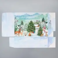 Коробка подарочная новогодняя складная «Сказочный подарок!», 22 х 30 х 10 см, Новый год Коробка подарочная новогодняя складная «Сказочный подарок!», 22 х 30 х 10 см, Новый год