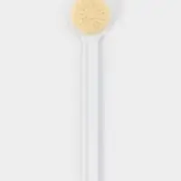 Щетка банная на ручке, массажер 35х7 см, цвет белый