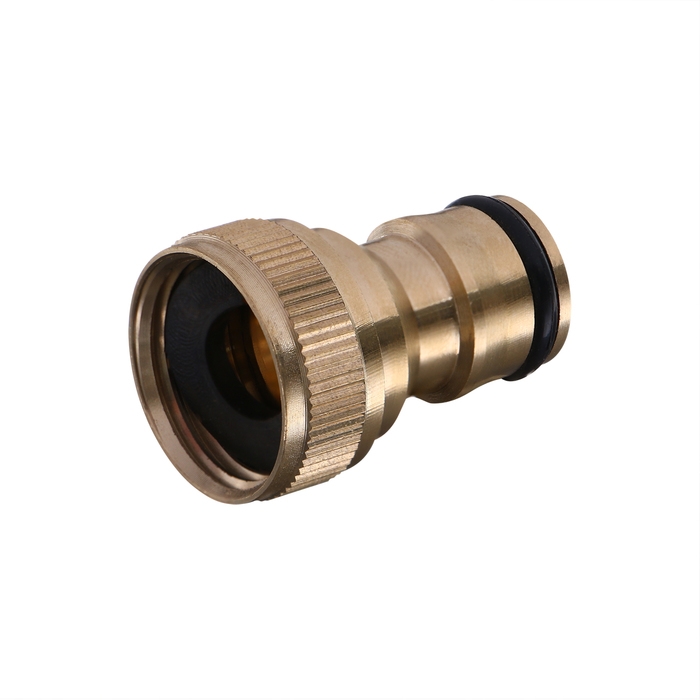 Штуцер, внутренняя резьба 1/2 Штуцер, внутренняя резьба 1/2", быстросъёмное соединение, латунь, Greengo