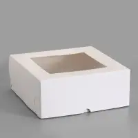 Коробка для 9 капкейков с окном, 25&times;25&times;10 см