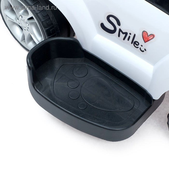 Толокар-каталка «Тачка», с родительской ручкой, цвет белый Толокар-каталка «Тачка», с родительской ручкой, цвет белый