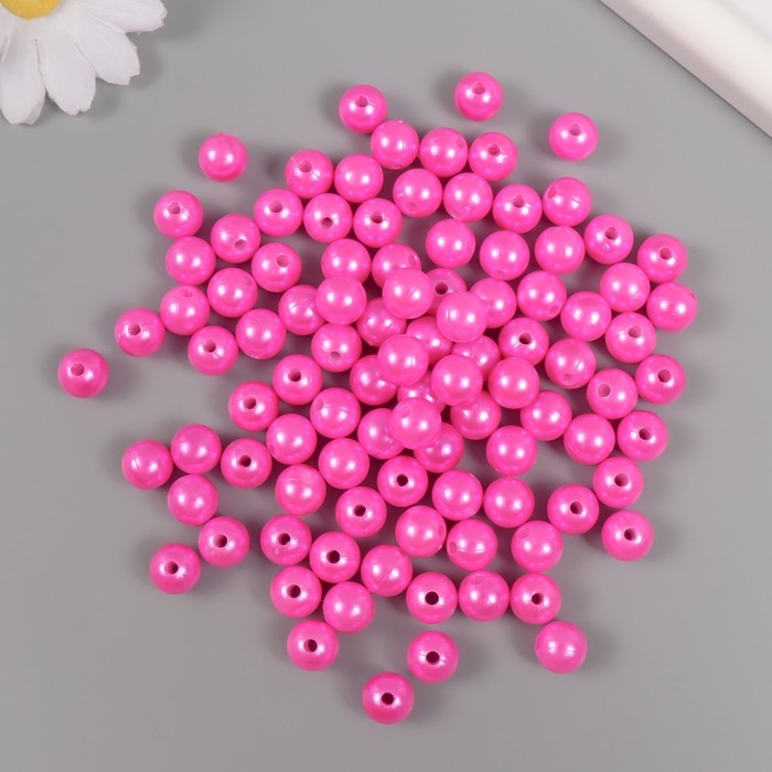 Набор бусин Набор бусин "Жемчуг" d 10 мм, 250 гр, розовый