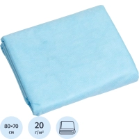 Простыня 70х80, голубой (20шт/упак), пл.20, SMS, А3, 13069