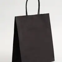 Пакет крафт &laquo;Радуга&raquo;, чёрный, 22&times;12&times;25 см, 150 г/м&sup2;