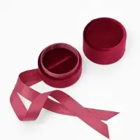 Футляр под серьги, кольцо &laquo;Сюрприз&raquo;, корейский бархат, 5.8&times;5.3 см, бордовый