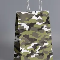 Пакеты подарочные, 23 Февраля , 24 х 10,5 х 32 см , набор 4 шт