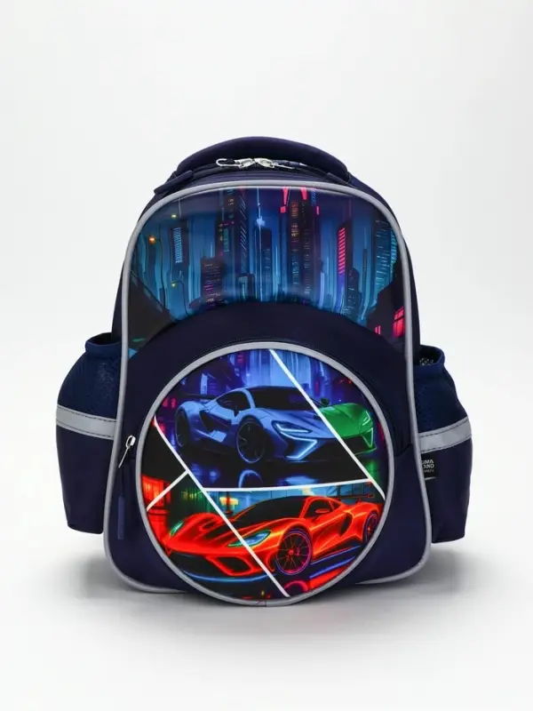 Рюкзак школьный, с эргономичной спинкой, 2 отделения &laquo;Тачка&raquo;